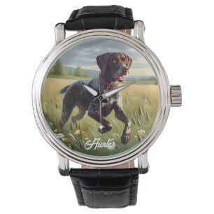 Montre Braque allemand à poil court en course