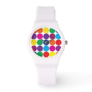 Montre Bright Bold Colorful Rainbow