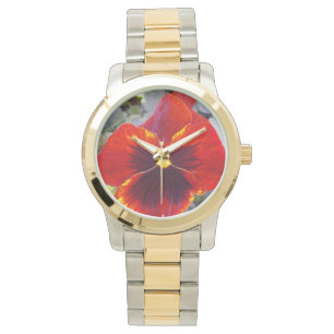 Montre Bright Red Pansy
