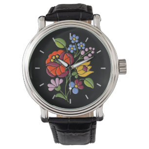 Montre Broderie de Kalocsa - art populaire hongrois