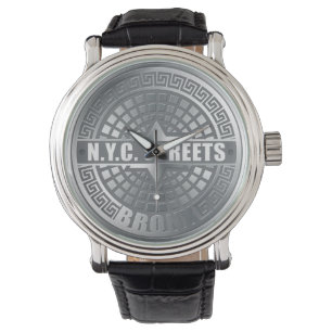 Montre Bronx de couverture de trou