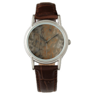 Montre Bronze et marbre de cuivre Abstrait