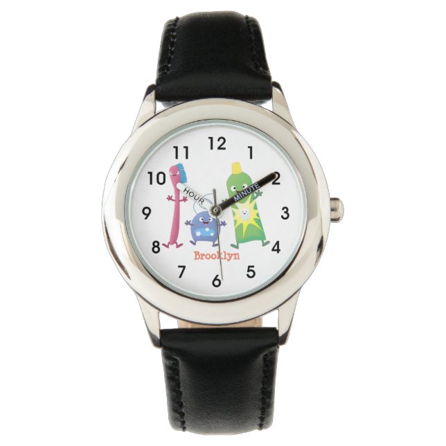 Montre Brosse à dents mignonne dentifrice dentaire soie d (devant)