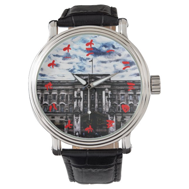 Montre Buckingham Palace Londres, Angleterre Chiffres chi (devant)