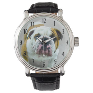 Montre Bulldog Painting - Joli art original chien