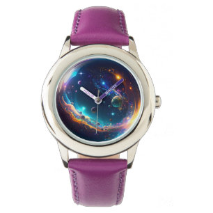 Montre Bulle cosmique Galaxie Imaginaire Art