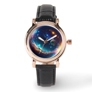 Montre Bulle cosmique Galaxie Imaginaire Art