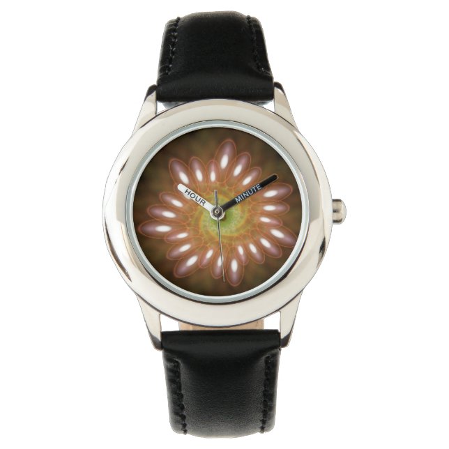 Montre Bulles de savon rose en Abstrait (devant)