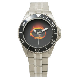 Montre Burning Hockey Puck Watch