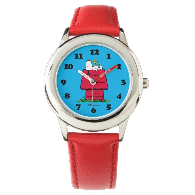 Montre cacahuètes | Snoopy & Woodstock Doghouse (devant)
