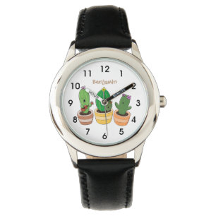 Montre Cactus trio chantante mignonne dessin animé