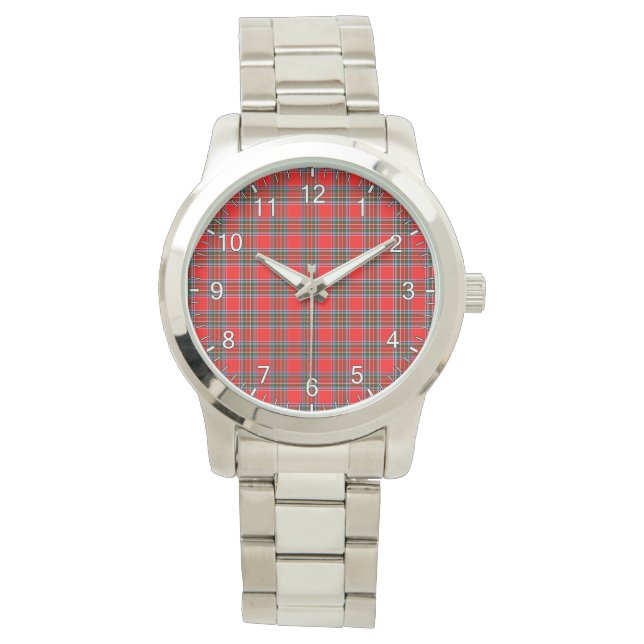 Montre Cadeau classique sans temps Clan Binning Tartan Pl (devant)