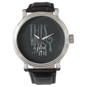 Montre Cadeau Couple Cette Maison Est Remplie D'Amour