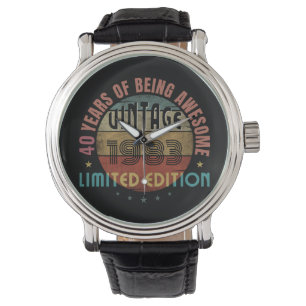 MONTRE CADEAU D'ANNIVERSAIRE ANNÉE DE NAISSANCE TENDANCE
