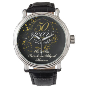 Montre Cadeau d'anniversaire de mariage 50 ans ensemble