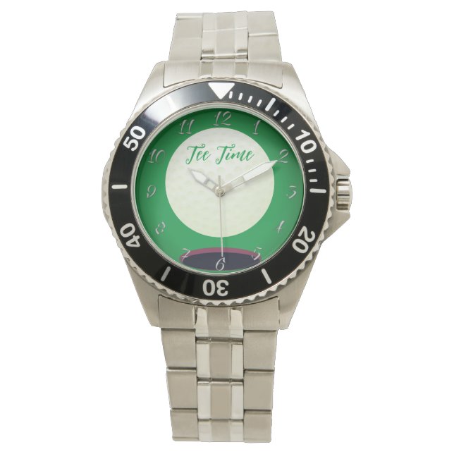 Montre Cadeau de Golfeur Sporty Tee Time (devant)