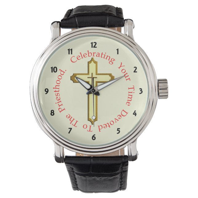 Montre Cadeau de l'anniversaire de l'ordre du prêtre (devant)