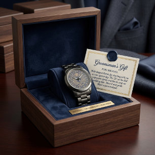 Montre Cadeau de mariage personnalisé pour garçons d'honn