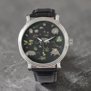 Montre Cadeau drôle pour hommes : opossum hurlant
