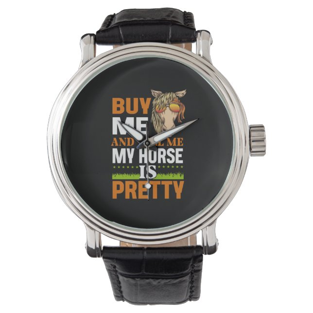 Montre Cadeau équestre | Achetez-Moi Et Dites-Moi (devant)