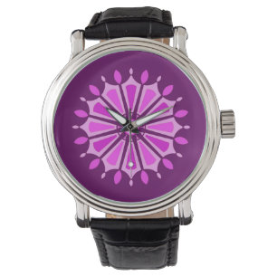 MONTRE CADEAU FLEUR MODERNE DE MAMAN PAPA SOEUR FILS PATR