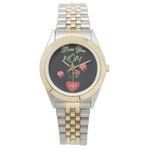 Montre Cadeau floral personnalisé et sur mesure pour la f