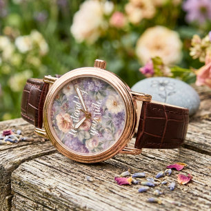 Montre Cadeau Mémorial de Jardin Élégant pour une Mère en