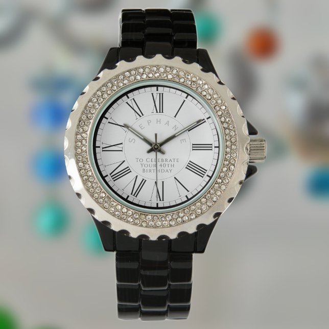 Montre Cadeau pour femme sur son 40e anniversaire avec no (Créateur téléchargé)