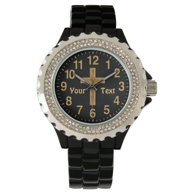 Montre Cadeaux chrétiens personnalisés pour femmes Cross  (devant)