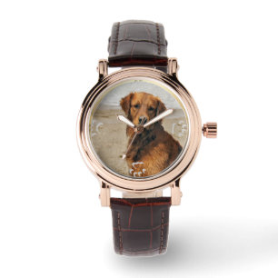 Montre Cadeaux d'art de golden retriever de Lakeside