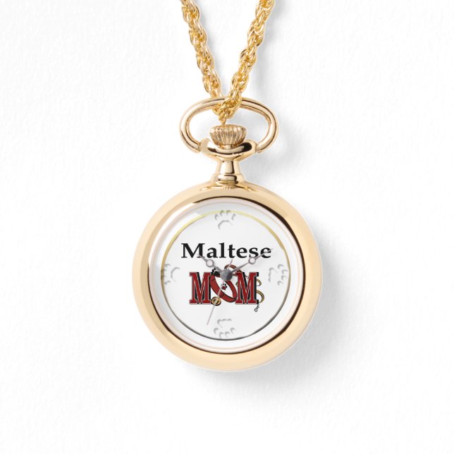 Montre Cadeaux de maman de chien maltais (Recto)