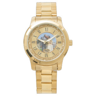 Montre Cadeaux du 50e anniversaire pour femme avec votre 