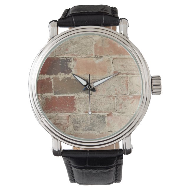Montre Cadeaux Motifs uniques en brique naturelle (devant)