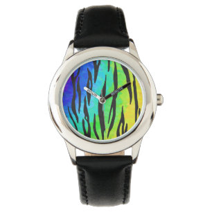 Montre Cadeaux noir et arc-en-ciel