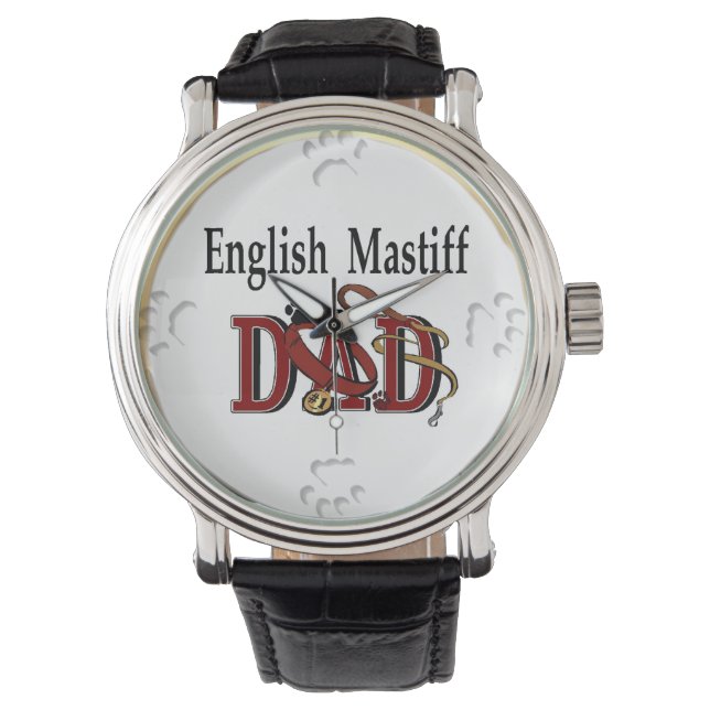 Montre Cadeaux papa Mastiff anglais (devant)