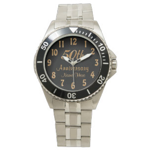 Montre Cadeaux personnalisés du 50e anniversaire pour lui