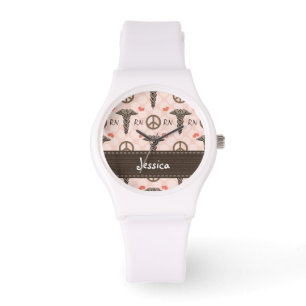 Montre Caducée personnalisé de soins d'amour de paix