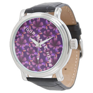 Montre Cahier à spirale floral personnalisé et sur mesure