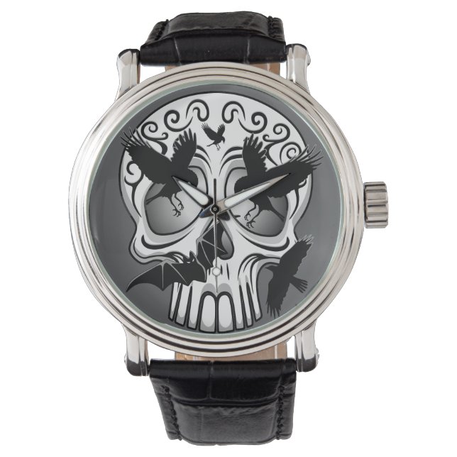 Montre Calaveras décoratives Halloween (devant)