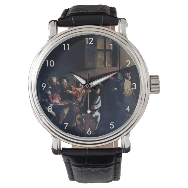 Montre Calling of Saint Matthew, Caravaggio (devant)