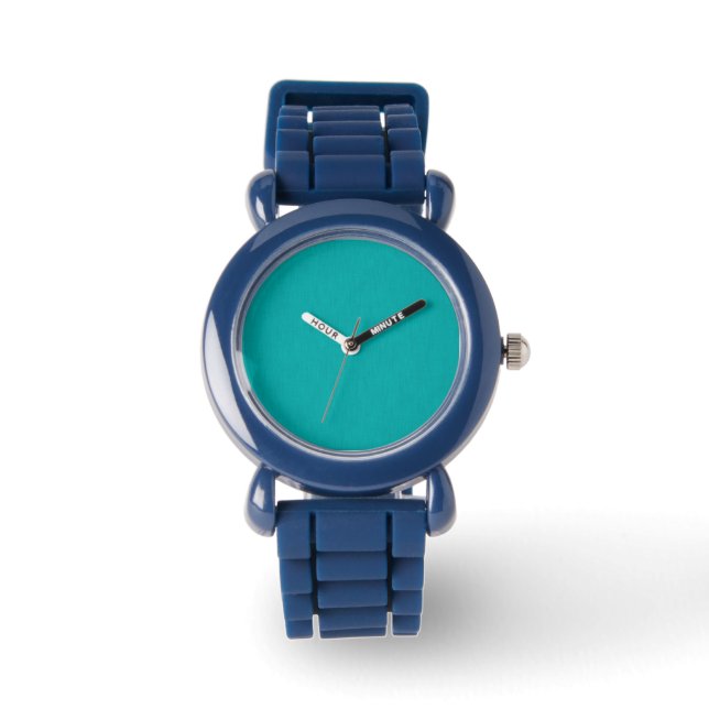 Montre Calm & simple visual teal textured background  (Recto)