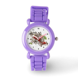 Montre Camion de pompiers dalmatien mignon de chiots