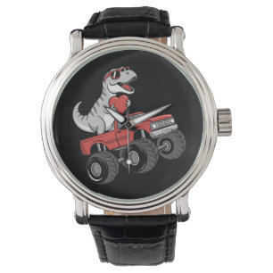 Montre Camion Monstre de la Saint-Valentin T Rex Dinosaur