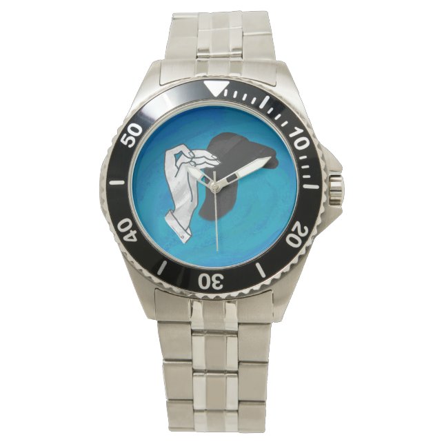 Montre Camion Ombre Sur Bleu (devant)