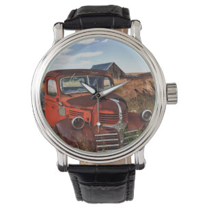 Montre Camion orange de rouillement de Dodge avec la