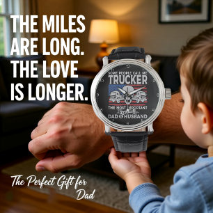 Montre Camionneur, Papa, Mari, Crâne Américain