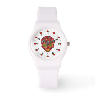Montre Camo Rose Mexicaine Journée Du Crâne Sugar Morts