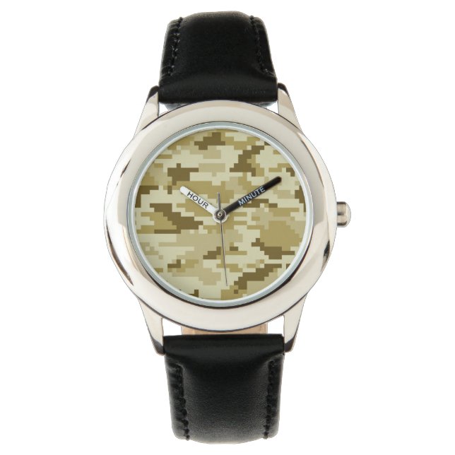Montre Camouflage 8 bits pour désert numérique / Camo (devant)