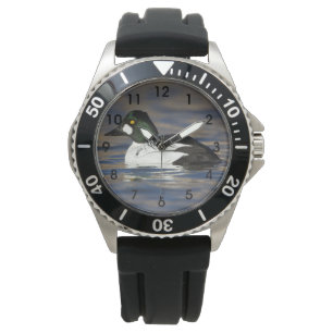 Montre Canard colvert mâle Barrow's Goldeneye (littéralem