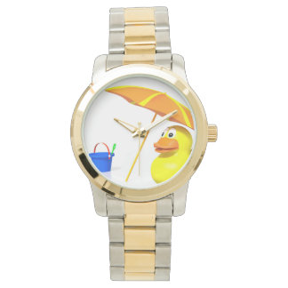 Montre Canard en caoutchouc à la plage
